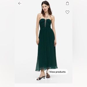 Lacing Detail Maxi Dress